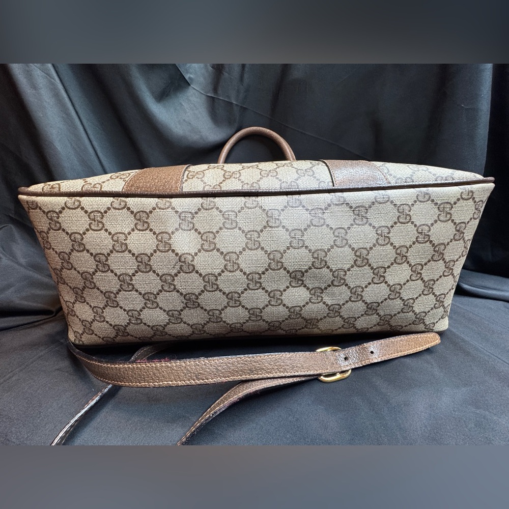 Gucci Vintage GG Supreme Sherry Line Tote Bag with COA - Picture 7 of 16